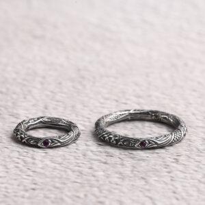 Ring bead, flower pattern bead, spacer bead, jump ring, s925 sterling silver, silver bead, oxidized silver bead