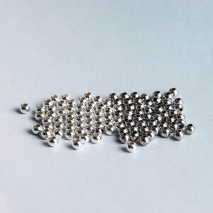 round bead, s925 sterling silver, silver bead, bright silver bead