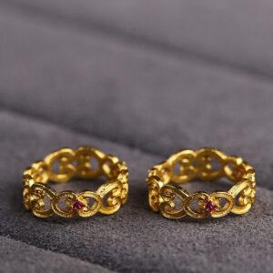 ring bead, hollow bead, flower bead, jump ring, spacer bead, s925 sterling silver, silver bead, golden bead, gild bead