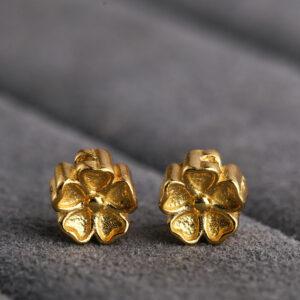 Cherry blossoms bead, flower bead, spacer bead, s925 sterling silver, silver bead, golden bead, gild bead