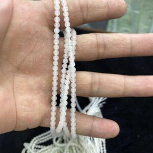 nephrite bead, round bead, whole strand bead, white bead, jade bead, high quality bead, genuine bead, natural bead