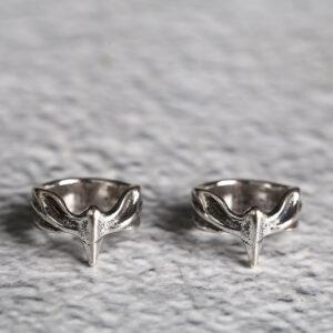 ring bead, wing pattern bead, jump ring, spacer bead, s925 sterling silver, silver bead, oxidized silver bead