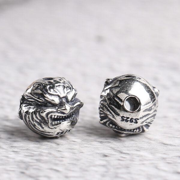 demon bead, spacer bead, s925 sterling silver, silver bead, oxidized silver bead - Image 4