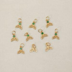 bezel charm, mermaid fish tail charm, jadeite bead, green bead, sterling silver bead, gild bead, golden bead