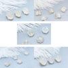 multi shapes bead, agate bead, agate charm, hazy white bead, hazy bead