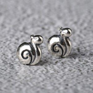 snail bead, spacer bead, s925 sterling silver, silver bead, oxidized silver bead
