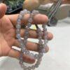 nephrite bead, round bead, whole strand bead, smoky gray bead, jade bead, high quality bead, genuine bead, natural bead