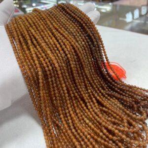 nephrite bead, round bead, whole strand bead, caramel color bead, jade bead, high quality bead, genuine bead, natural bead