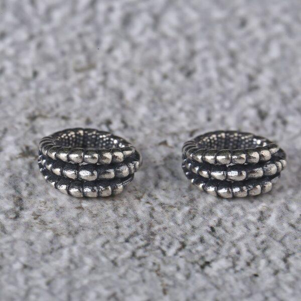 dragon claw bead, ring bead, spacer bead, s925 sterling silver, silver bead, oxidized silver bead