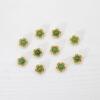 2pcs / 5 pcs bezel bead, hollow flower bead, nephrite bead, green bead, sterling silver bead, gild bead, golden bead