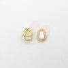 2pcs / 5 pcs bezel bead, hollow gourd bead, nephrite bead, green bead, sterling silver bead, gild bead, golden bead