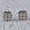 Four Leaf Clover bead, spacer bead, s925 sterling silver, silver bead, oxidized silver bead