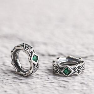 ring bead, jump ring bead, spacer bead, s925 sterling silver, silver bead, oxidized silver bead