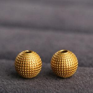 round bead, spots bead, spacer bead, s925 sterling silver, silver bead, golden bead, gild bead
