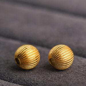 round bead, lantern bead, spacer bead, s925 sterling silver, silver bead, golden bead, gild bead