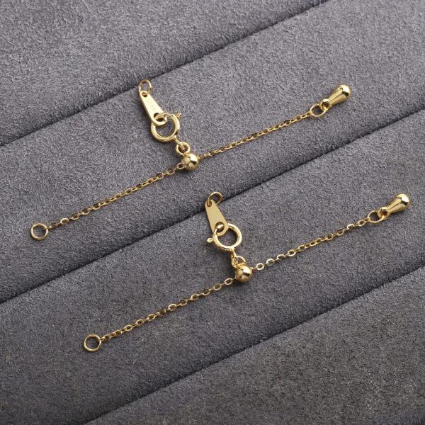 Extender Chain, Bracelet Extender, Necklace Extender, s925 sterling silver, silver Extender, golden Chain, gild Extender