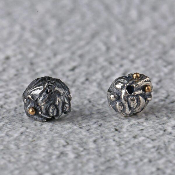 elephant bead, spacer bead, s925 sterling silver, silver bead, oxidized silver bead - Image 2