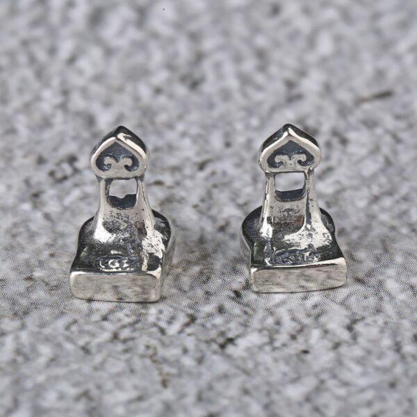 seal charm, s925 sterling silver, silver bead, silver charm, oxidized silver bead - Image 2