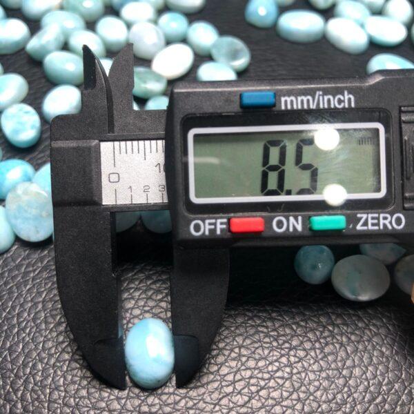 larimar bead, oval bead, blue bead, bezel gemstone, ring gemstone, pendant gemstone - Image 2