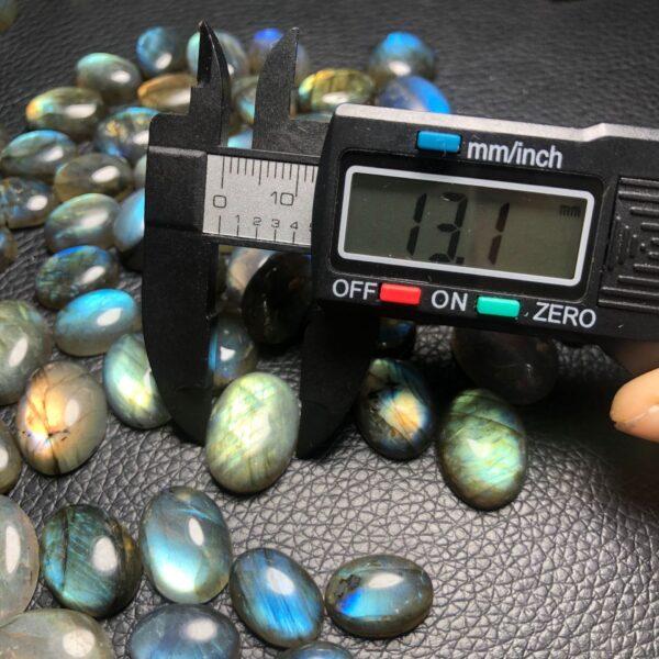 labradorite bead, oval bead, colorful light bead, bezel gemstone, ring gemstone, pendant gemstone - Image 2