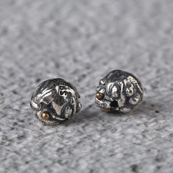 elephant bead, spacer bead, s925 sterling silver, silver bead, oxidized silver bead - Image 3