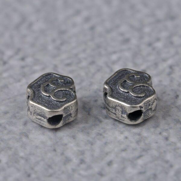 cloud bead, spacer bead, s925 sterling silver, silver bead, oxidized silver bead - Image 3