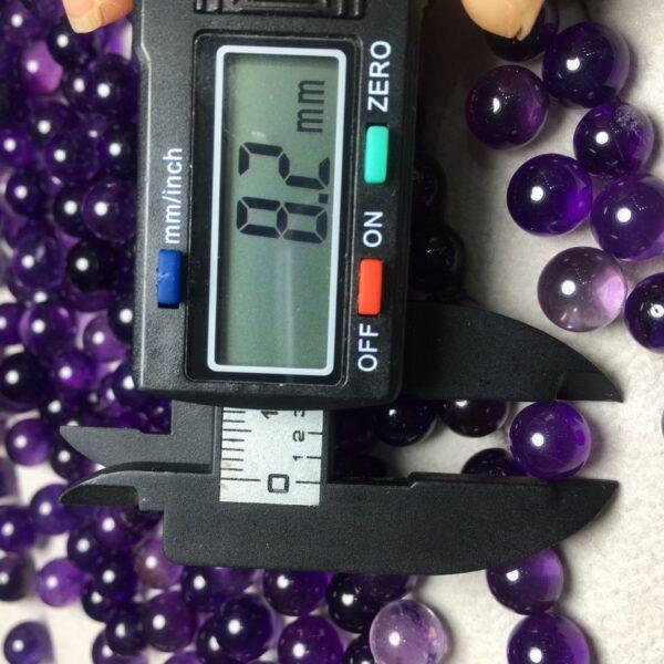 round bead, amethyst bead, purple bead - Image 5