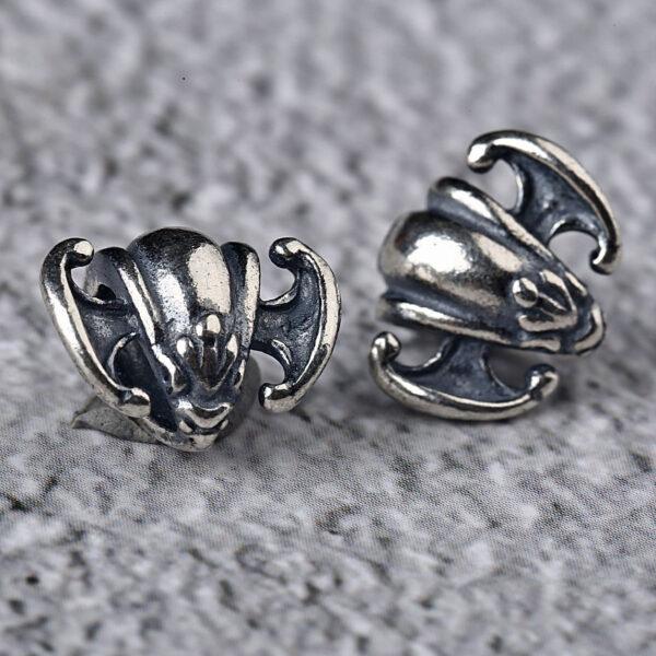 bat bead, ring bead, spacer bead, s925 sterling silver, silver bead, oxidized silver bead - Image 5