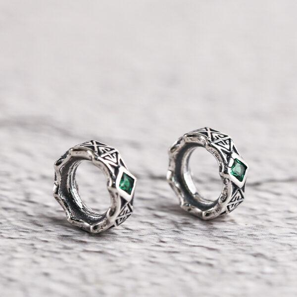 ring bead, jump ring bead, spacer bead, s925 sterling silver, silver bead, oxidized silver bead - Image 5