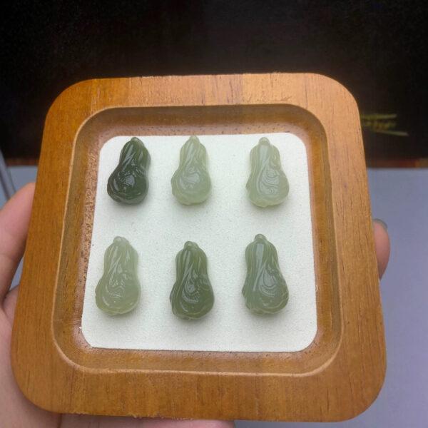 nephrite charm, Chinese cabbage charm, jade charm, green bead, high quality bead, genuine bead, natural bead - Image 5