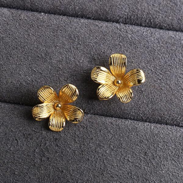 flower charm, s925 sterling silver, silver charm, golden charm, gild charm - Image 6