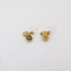 2pcs / 5 pcs rabbit head charm, nephrite charm, green charm, sterling silver charm, gild bead, golden charm