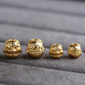 demon bead, spacer bead, s925 sterling silver, silver bead, gild bead, golden bead