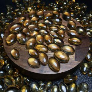 citrine bead, horse eye bead, yellow bead, clear bead, bezel gemstone, ring gemstone, pendant gemstone