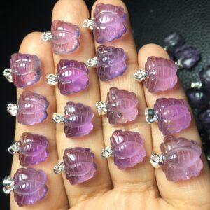 amethyst charm, butterfly charm, purple charm, clear charm, sterling silver charm