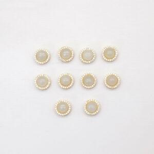 2pcs / 5 pcs round bead, bezel bead, nephrite bead, white bead, sterling silver bead, gild bead, golden bead