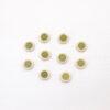 2pcs / 5 pcs round bead, bezel bead, nephrite bead, green bead, sterling silver bead, gild bead, golden bead
