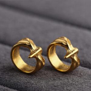 ring shape bead, wing bead, spacer bead, jump ring, s925 sterling silver, sterling silver bead, golden bead, gild bead