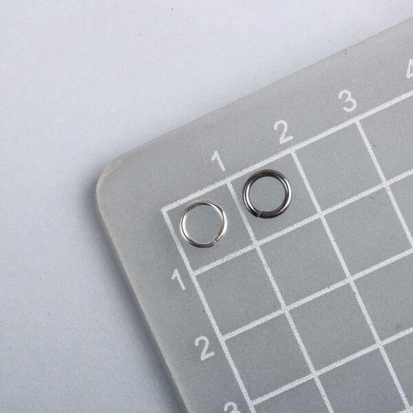 ring bead, open ring bead, connector bead, s925 sterling silver, silver bead, bright silver bead - Image 2
