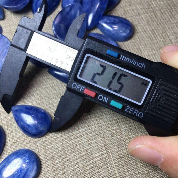 kyanite bead, droplet bead, teardrop bead, blue bead, charm bead - Image 3