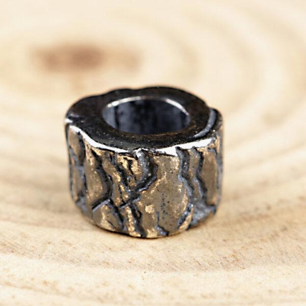 trunk bead, spacer bead, s925 sterling silver, silver bead, oxidized silver bead - Image 4