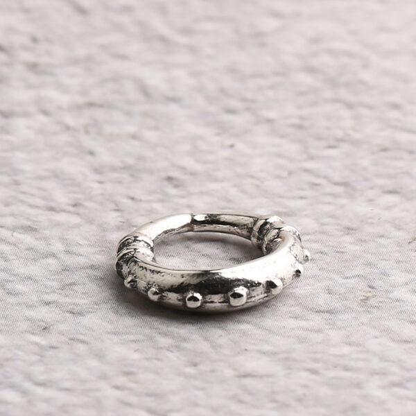 ring bead, small spots bead, jumping ring, spacer bead, s925 sterling silver, silver bead, oxidized silver bead - Image 4