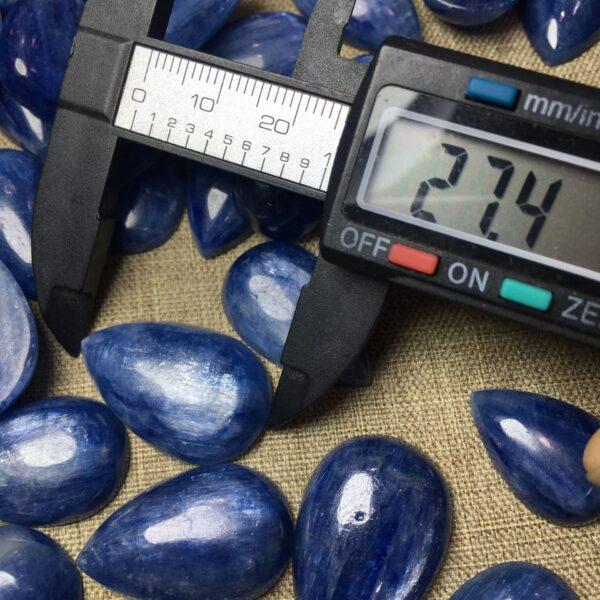 kyanite bead, droplet bead, teardrop bead, blue bead, charm bead - Image 4