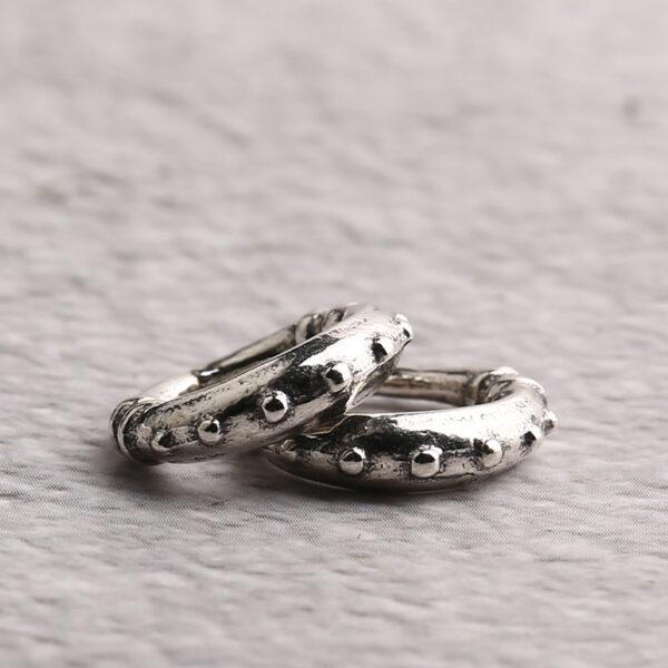ring bead, small spots bead, jumping ring, spacer bead, s925 sterling silver, silver bead, oxidized silver bead - Image 5