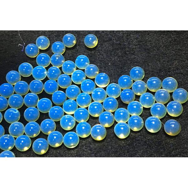 amber bead, yellow bead, red bead, clear bead, round bead, through hole bead - Image 6