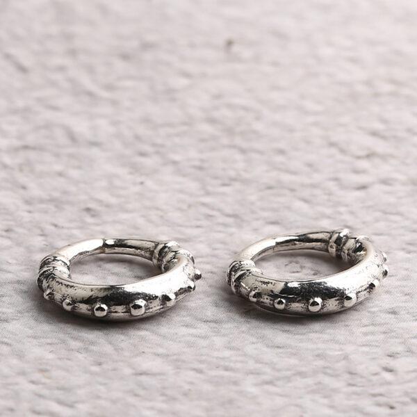 ring bead, small spots bead, jumping ring, spacer bead, s925 sterling silver, silver bead, oxidized silver bead - Image 6