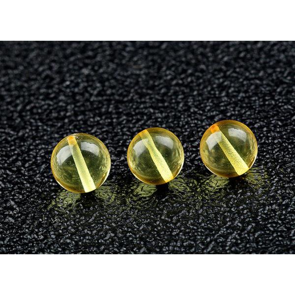 amber bead, yellow bead, red bead, clear bead, round bead, through hole bead - Image 9