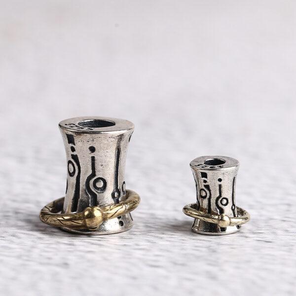 drum bead, ring bead, spacer bead, s925 sterling silver, silver bead, oxidized silver bead - Image 2
