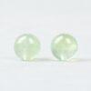 prehnite bead, green bead, clear bead, round bead, through hole bead, natural bead, genuine bead