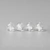 white phantom quartz bead, white bead, clear bead, round bead, through hole bead, natural bead, genuine bead